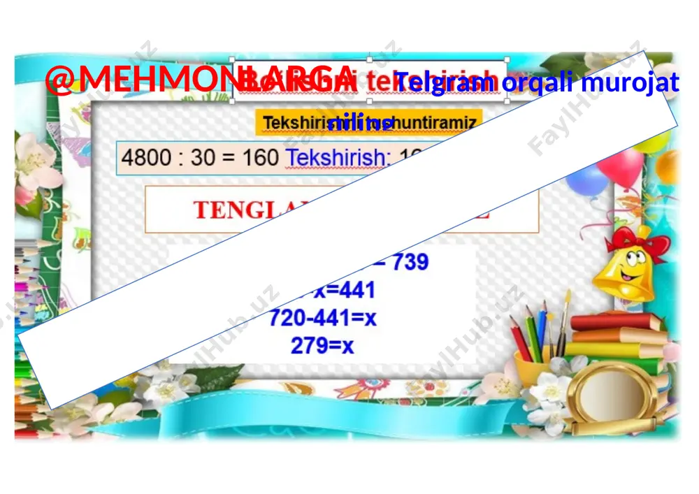 3-ssinf matematika 3-chorak kurgazma 2021 - Page 3