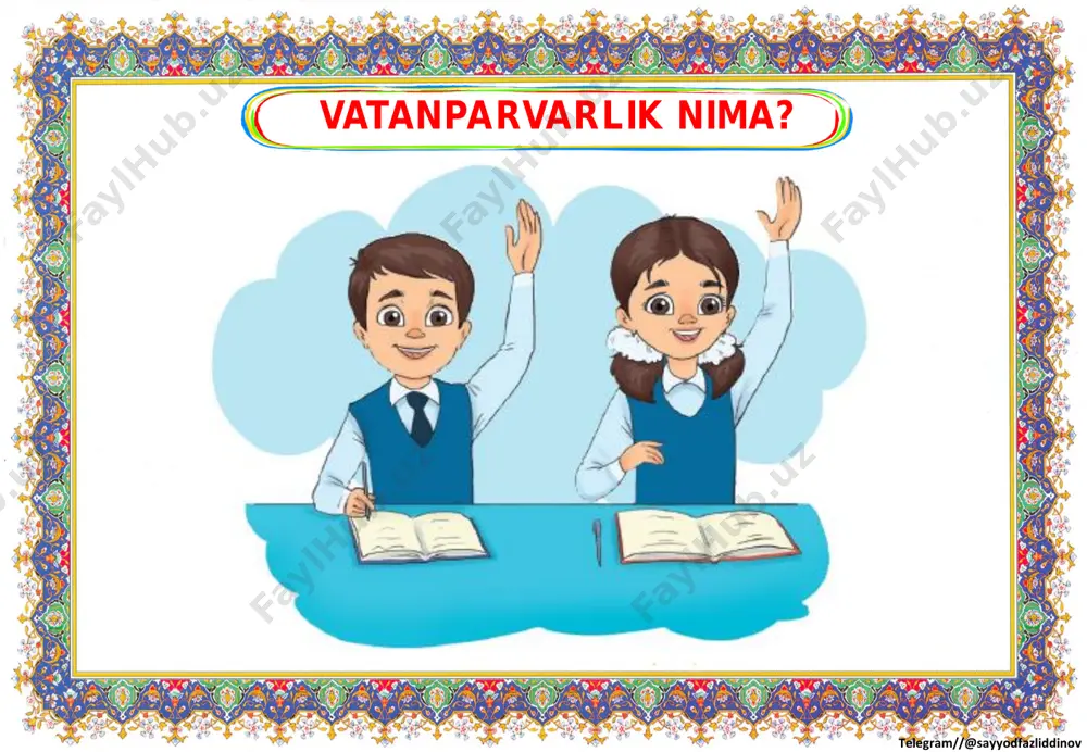 nday uxlaydi? telegram//@sayyodfazliddinovtelegram//@sayyodfazliddinov telegram//@sayyodfazliddinovtelegram//@sayyodfazliddinov yashash joyi: o‘tloqlar. yashash tarzi: martdan avgustgacha faol kun kechiradi. may oyida bolalaydi. oktyabrdan martgacha inida qishlaydi. oziqlanishi: o‘t-o‘lanlar, chuvalchang va hasharotlar. telegram//@sayyodfazliddinovtelegram//@sayyodfazliddinov yashash joyi: tog‘li hududlar. yashash tarzi: mart oyidan oktyabr oyigacha faol kun kechiradi. yanvar oyida bolalaydi. oktyabrdan martgacha inida qishlaydi. oziqlanishi: mevalar, baliq va hasharotlar. telegram//@sayyodfazliddinovtelegram//@sayyodfazliddinov yashash joyi: tekisliklar, dalalar. yashash tarzi: mart oyidan oktyabr oyigacha faol kun kechiradi. tunda inidan chiqadi. may oyida bolalaydi. oktyabrdan martgacha inida qishlaydi. oziqlanishi: hasharotlar, tuxum va sichqonlar. telegram//@sayyodfazliddinovtelegram//@sayyodfazliddinov mustahkamlash telegram//@sayyodfazliddinovtelegram//@sayyodfazliddinov telegram//@sayyodfazliddinovtelegram//@sayyodfazliddinov yer ostida nima bor? telegram//@sayyodfazliddinovtelegram//@sayyodfazliddinov telegram//@sayyodfazliddinovtelegram//@sayyodfazliddinov telegram//@sayyodfazliddinovtelegram//@sayyodfazliddinov geolog so‘zi telegram//@sayyodfazliddinovtelegram//@sayyodfazliddinov telegram//@sayyodfazliddinovtelegram//@sayyodfazliddinov telegram//@sayyodfazliddinovtelegram//@sayyodfazliddinov telegram//@sayyodfazliddinovtelegram//@sayyodfazliddinov slayd 1 slayd 2 slayd 3 slayd 4 slayd 5 slayd 6 slayd 7 slayd 8 slayd 9 slayd 10 slayd 11 slayd 12 slayd 13 slayd 14 slayd 15 slayd 16 slayd 17 slayd 18 slayd 19 slayd 20 slayd 21 slayd 22 slayd 23 slayd 24 slayd 25 slayd 26 …