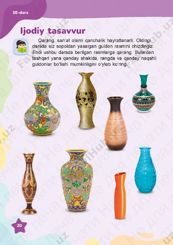tasviriy san’at, 2-sinf,uzbek 9-12 darslar - Page 3