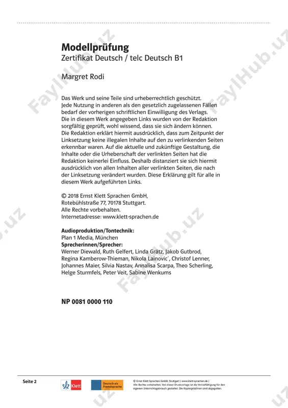 üfungsteil lesen hat drei teile: globalverstehen, detailverstehen und selektives verstehen. insgesamt sollen sie 25 aufgaben lösen. für die prüfungsteile lesen und sprachbausteine zusammen haben sie 90 minuten zeit. lesen – teil 1 lesen sie zuerst die 10 überschriften. lesen sie dann die 5 texte und entscheiden sie, welcher text (1–5) am besten zu welcher überschrift (a–j) passt. tragen sie ihre lösungen in den antwortbogen bei den aufgaben 1–5 ein. �a neues bewerbungstraining für frauen �b einfach strom und geld sparen �c finanzielle unterstützung für studierende eltern �d die jobs von morgen �e zur neuen stelle ohne namen und foto �f was haben kleidung und umweltschutz miteinander zu tun? �g studie: zu wenig bewerber in sozialen berufen �h ganz einfach den stromanbieter wechseln �i studieren mit kind – geht das? �j neue mode aus fernen ländern seite 4 zertifi kat deutsch – modelltest lesen 1. der diesjährige umwelttag informiert über öko- …
