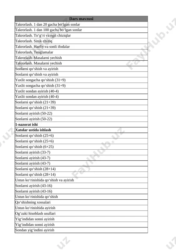2-sinf matematika 1-chorak @e_baza_ishreja - Page 3