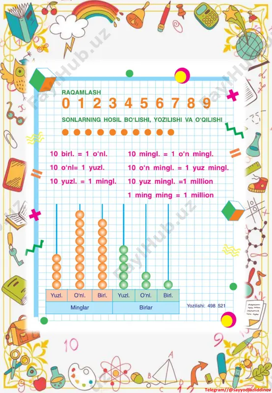 4 sinf matematika 1-2 chorak ko'rgazmalari - Page 3