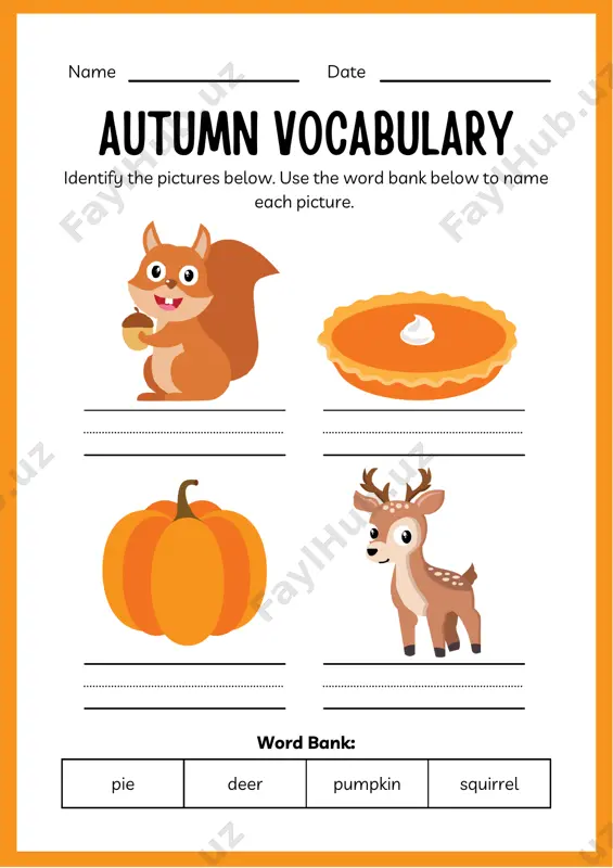 kindergarten autumn workbook - Page 3