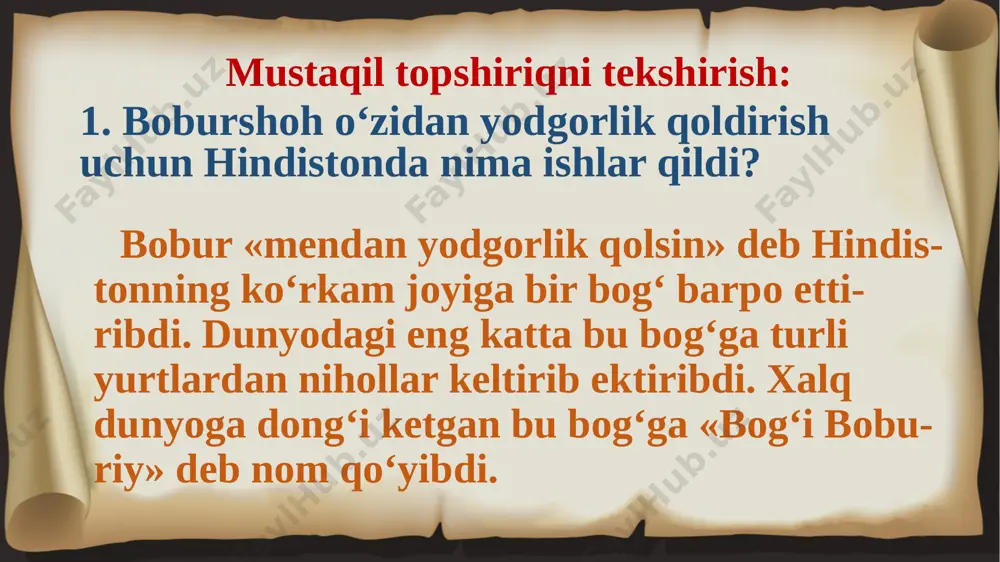 bo 'lim yuzasidan savol va topshiriqar - Page 3