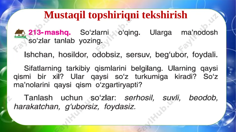 4-sinf.ona tili 214- 216-mashqlar - Page 3