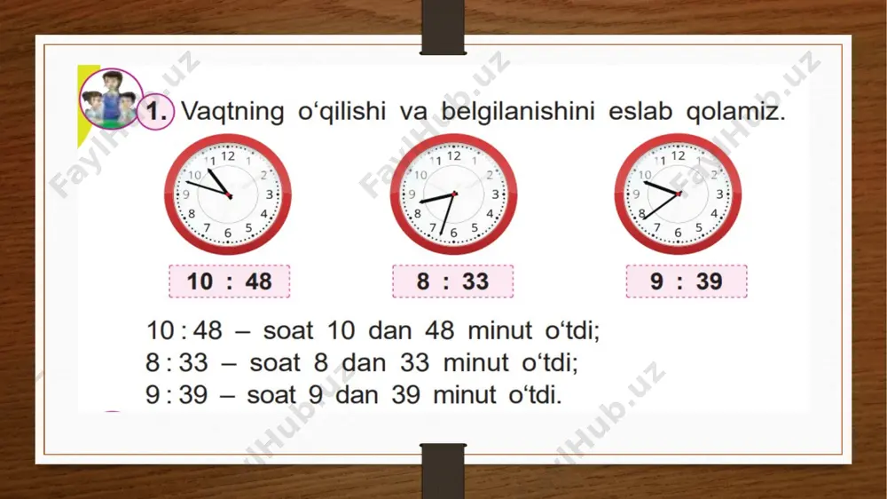 vaqt va vaqt birliklari. 5-soat. pptx - Page 3