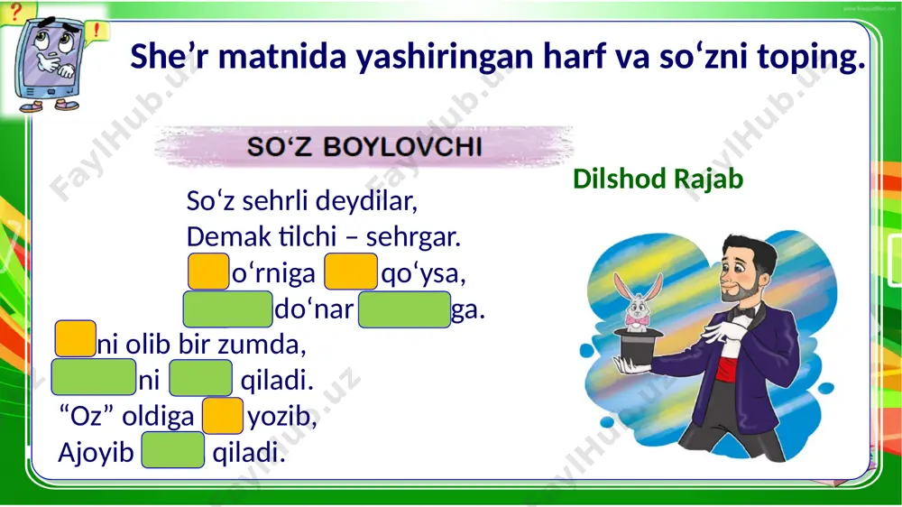 2-sinf.ona tili. 170-dars - Page 3