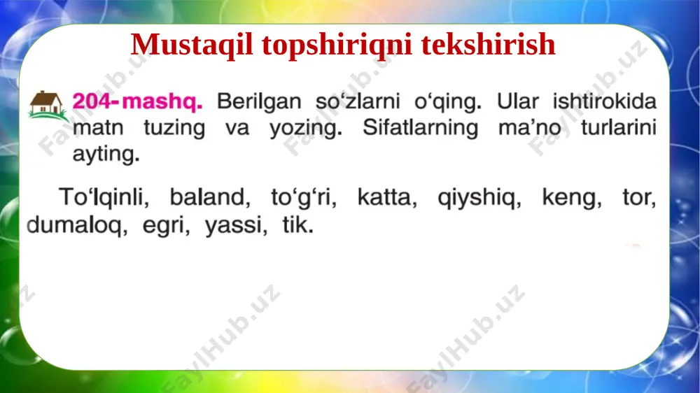 4-sinf.ona tili 205- 207-mashqlar - Page 3