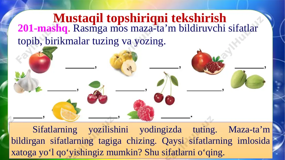 4-sinf.ona tili 202- 204-mashqlar - Page 3
