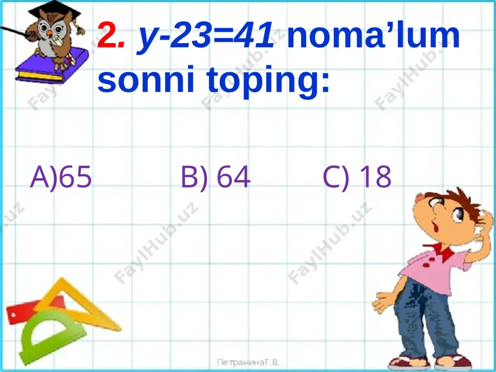 matematika 2-sinf test - Page 3