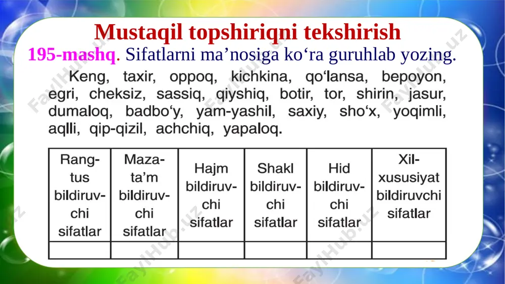 4-sinf.ona tili 199- 201-mashqlar - Page 3