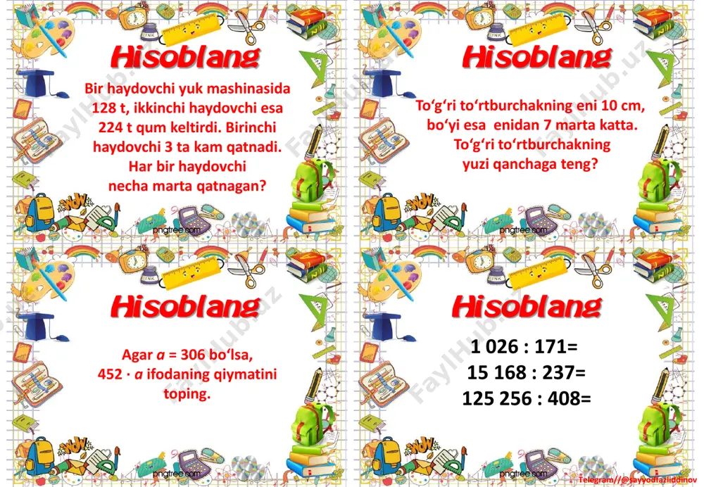 4_sinf_matematika_tarqatmalar_3_chorak_2022_2023_o'quv_yili - Page 3