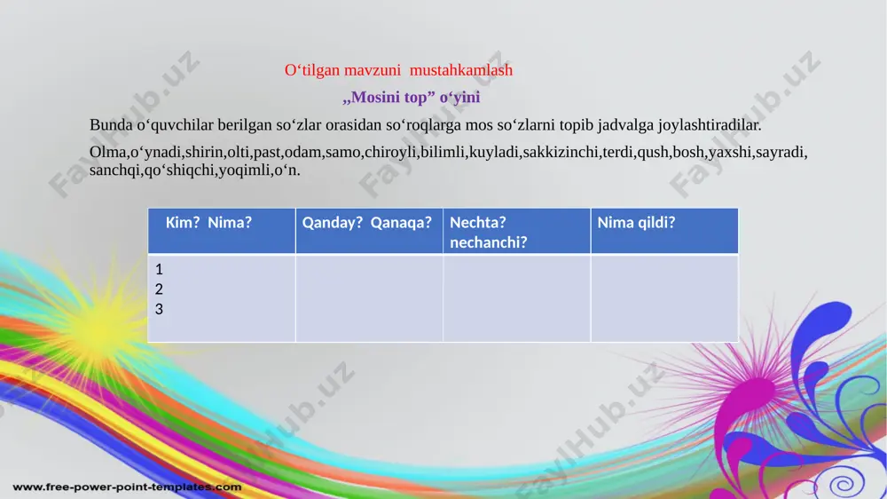 ona tili 4-sinf mazmunnoma 10-noyabr - Page 3