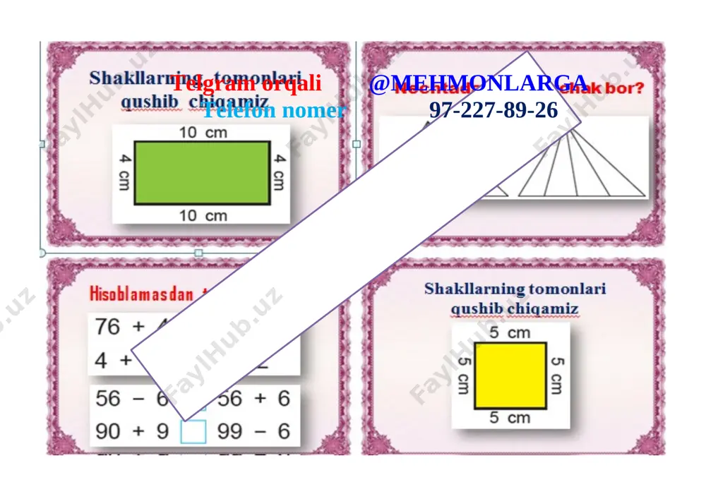 2-sinf mmatematika tarqatmasi 2-chorak 2021-2022.pptx(1) - Page 3