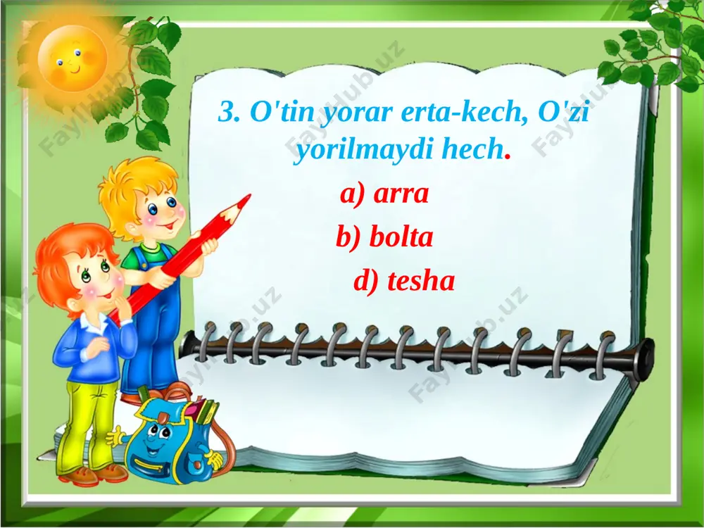 2 sinf odobnoma tarqatma - Page 3
