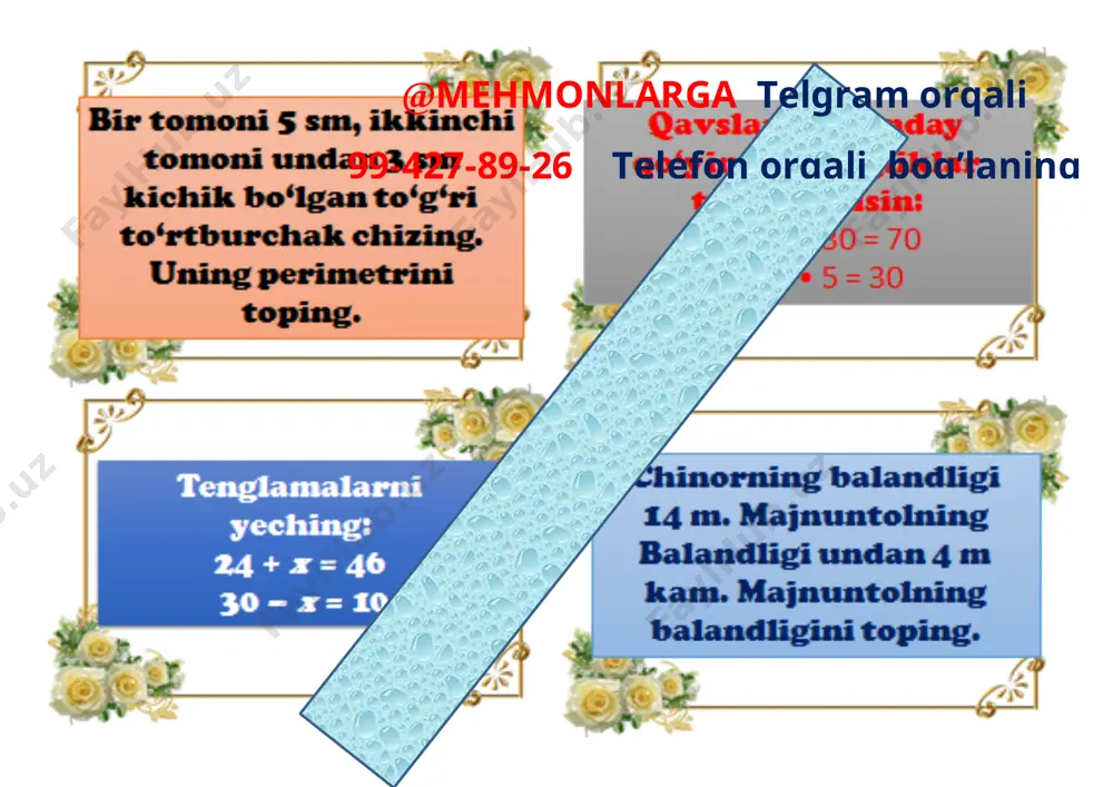 4-chorak 2-ssinf matimatika tarqatma 2021 - Page 3