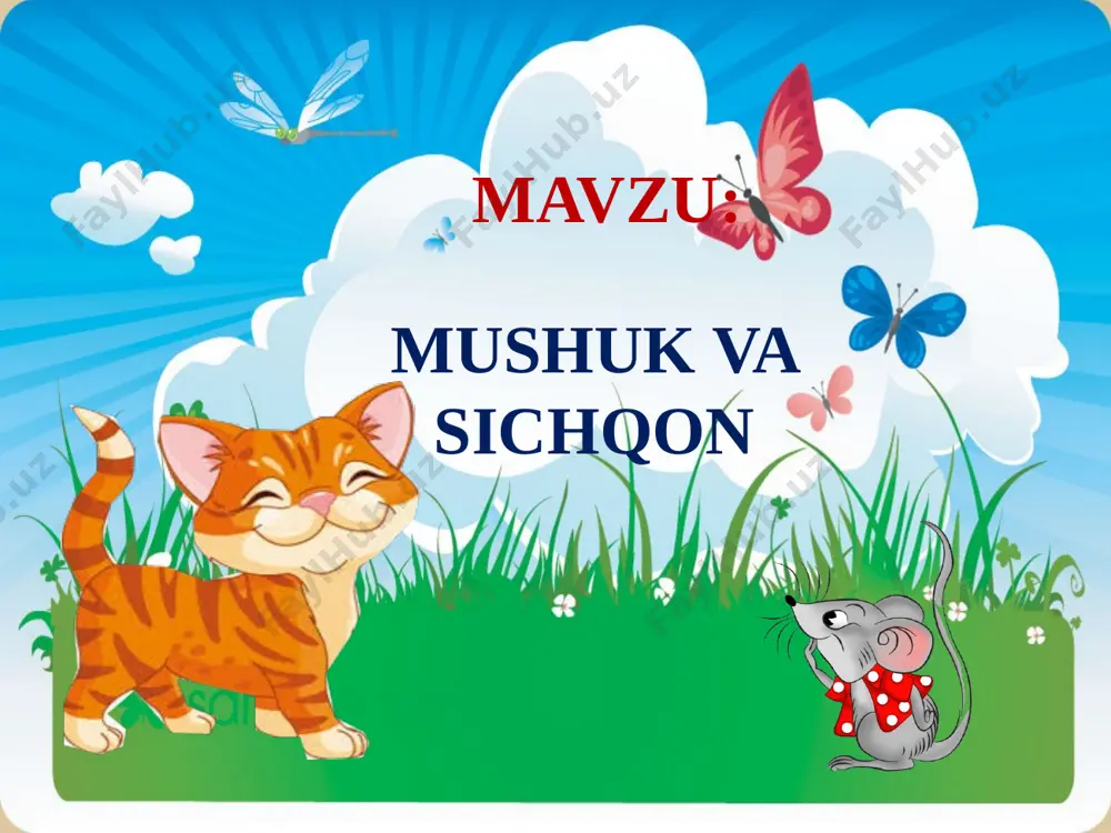 sichqon va mushuk 2-sinf o'qish - Page 3