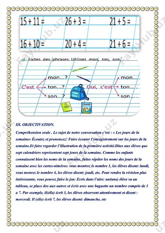 dars ishlanma 2 - sinf fransuz tili bobojonov h - Page 3