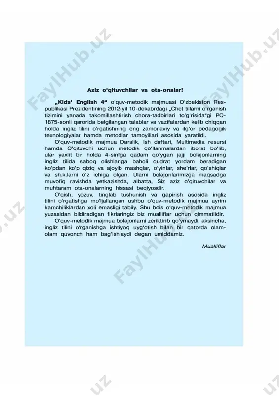 project 23 revision 2 24 1 can ... 25 unit 5 all about uzbekistan lesson 1 w here’s uzbekistan? 26 lesson 2 they went to samarkand by train. 27 lesson 3 w hat’s the weather? 28 lesson 4 project 29 unit 6 w elcom e to our party. lesson 1 can 1 have a cup of tea? 30 lesson 2 i’d like a glass of ... 31 lesson 3 don’t jum p on my bed! 32 lesson 4 project 33 revision 3 34 1 can ... 35 unit 7 holidays lesson 1 1 love holidays. 36 lesson 2 happy new year! 37 lesson 3 winter holidays are fun. 38 lesson 4 project 39 unit 8 shops lesson 1 where is the supermarket? 40 4 units and lessons pages lesson 2 where can i buy ... ? 41 lesson 3 can i help you? 42 lesson 4 project 43 unit 9 …