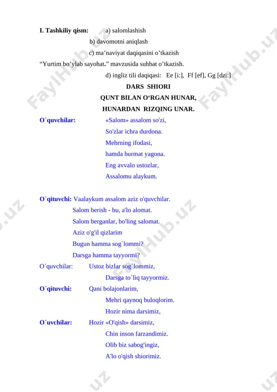 4 sinf ona tili tutuq belgisi(46-48) 1-chorak - Page 3