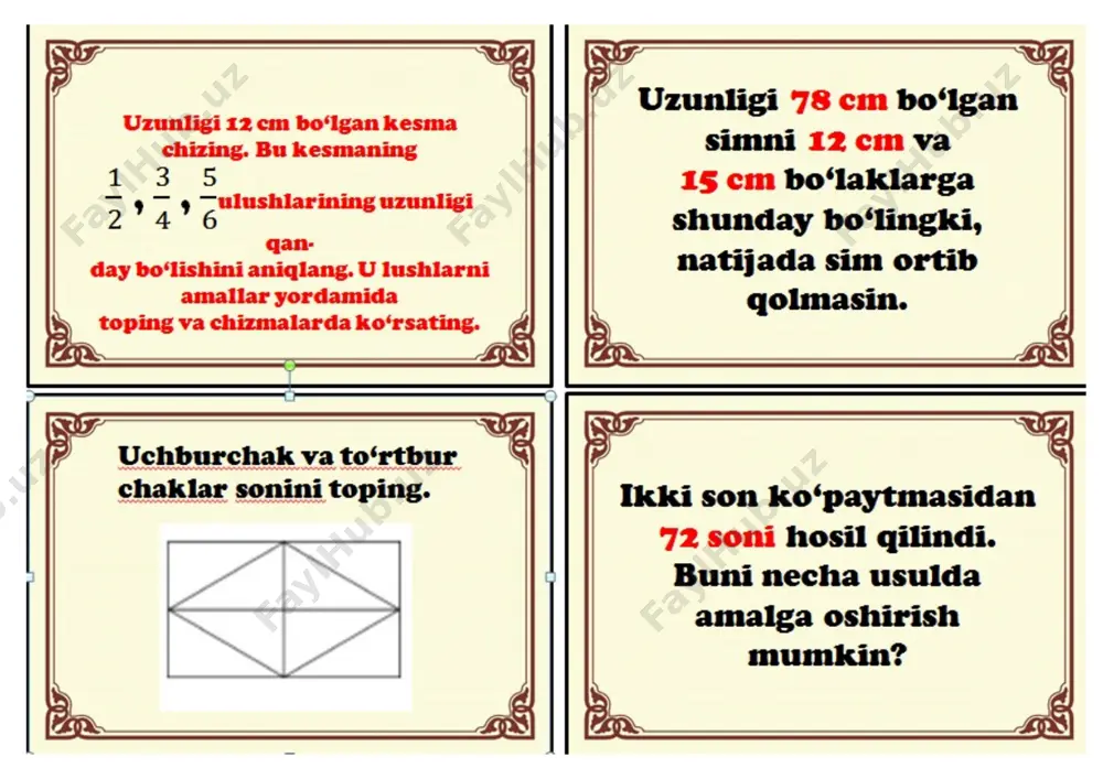 4-matematika 3-chorak tarqatma 2021 - Page 3