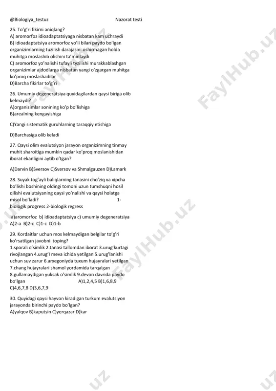 10- sinf nazorat testi - Page 3