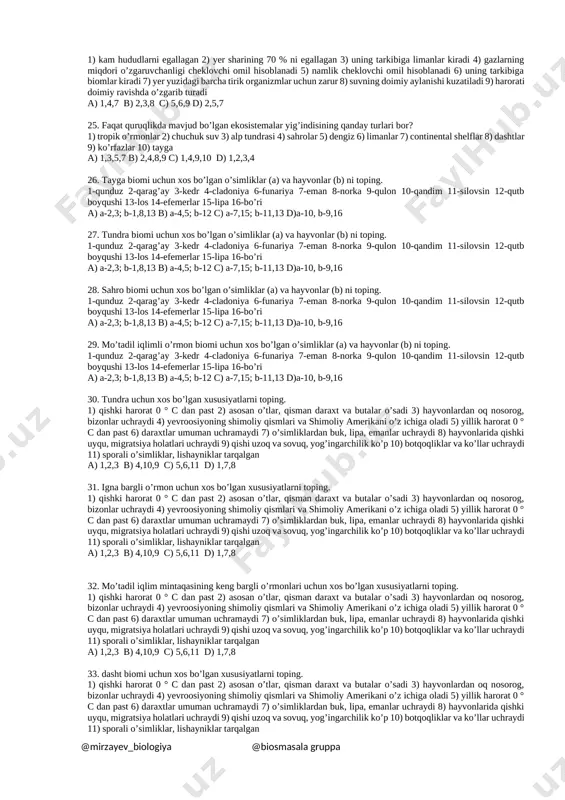 11-sinf @mirzayev_biologiya 19 tabiiy ekosistemalar - Page 3
