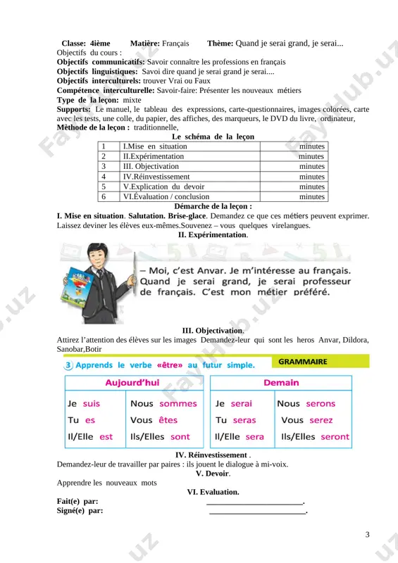 4-sinf fransuz tili ii-chorak - Page 3