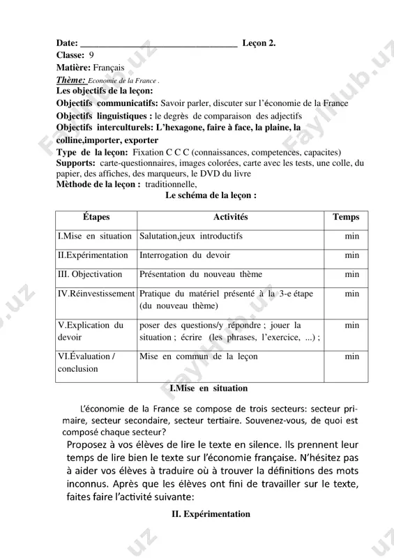 9-sinf fransuz tili iii-chorak - Page 3