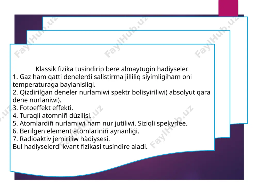 kvant fizikasinin` rawajlaniw tariyxi - Page 3