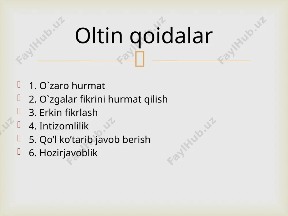 ‘naltirilgan o‘quv topshiriqlaridan na’munalar (fizika)  o‘quvchilarning kompetentligini aniqlashga yo‘naltirilgan o‘quv topshiriqlaridan na’munalar (fizika) poyga avtomobilining tezligi grafikda poyga avtomobilining 3 kilometrlik aylanma yo‘lni ikkinchi marta aylanishdagi tezligining o‘zgarishi ko‘rsatilgan.  poyga avtomobilining tezligi 1-topshiriq: start chizig‘idan yo‘lning eng uzun to‘g‘ri chiziqli qismigacha taxminan qancha masofaga bor? 0,5 km b) 1,5 km c) 2,3 km d) 2,6 km 2-topshiriq: ikkinchi aylanishda yo‘lning qaysi qismida avtomobilning tezligi eng kichik qiymatga ega bo‘lgan? a) start chizig‘ida b) taxminan 0,8 km nuqtada c) taxminan 1,3 km nuqtada d) taxminan yo‘lning o‘rtasida 3-topshiriq: yo‘lning 2,6 km va 2,8 km lik nuqtalari orasida avtomobilning tezligi haqida nima deyish mumkin? javob: avtomobil tezligi ortadi  1. 18-mavzuni o’qib kelish. savollarga javob yozish 1. kuch deb nimaga aytiladi ? 2. tabiatda qanday kuchlar mavjud ? 3. kuchni o’lchovchi asbob ? 4. kuchlar bir xil va qarama-qarshi yo’nalishda qanday bo’ladi ? uyga vazifa:  e’tiboringiz uchun raxmat  …