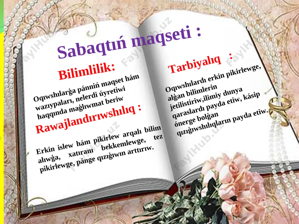 ne aylanadı. radiopriyomnik qanday bloklardan dúzilgeni sizge belgili. endi eń ápiwayı radiopriyomnik qanday elementlerden dúzilgeni hám islewin kórip shıǵayıq (4.10-súwret). antennaǵa kelip urılǵan radiotolqınlar onda elektromagnit terbelislerdi payda etedi. induktiv katushka (l) hám ózgermeli sıyımlıqtaǵıkondensator (c) terbelis konturın payda etedi. ózgermeli sıyımlıqlı kondensator járdeminde kontur jiyiligi, qabıl etiliwi kerek bolǵan radiostanciya jiyiligine sazlanadı. sonıń menen kóp radiostanciyalar signalları arasınan kereklisi ajıratıp alınadı. vd belgili bolǵanınday, jiberilgen xabar joqarı jiyilikli terbelislerge qosılǵan halda keledi.joqarıda aytılǵanınday, olardı bir-birinen ajıratıp beriwdi demodulyator qurılması ámelge asıradı. ol kóbinese detektorlaw delinedi. bul wazıypanı yarım ótkizgishli diod atqaradı. kiriw konturında payda bolǵan joqarı jiyilikli kernew vd diod c1 kondensator hám t telefon arqalı toktš payda etedi. diod arqalı ótiwde joqarı jiyilikli hám tómen jiyilikli signallar bir-birinen ajıraladı. joqarı jiyilikli signallar c1 kondensator arqalı, tómen jiyilikli signallar t telefon arqalı ótedi. telefondı qulaqqa tutıp, arqayın radioesittiriwlerdi esitiw múmkin taza tema bekkemlew 1. radiopriyomnikte detektor qanday wazıypanı atqaradı? …