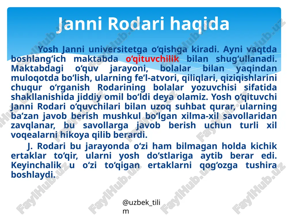 janni rodari hayoti va ijodi - Page 4