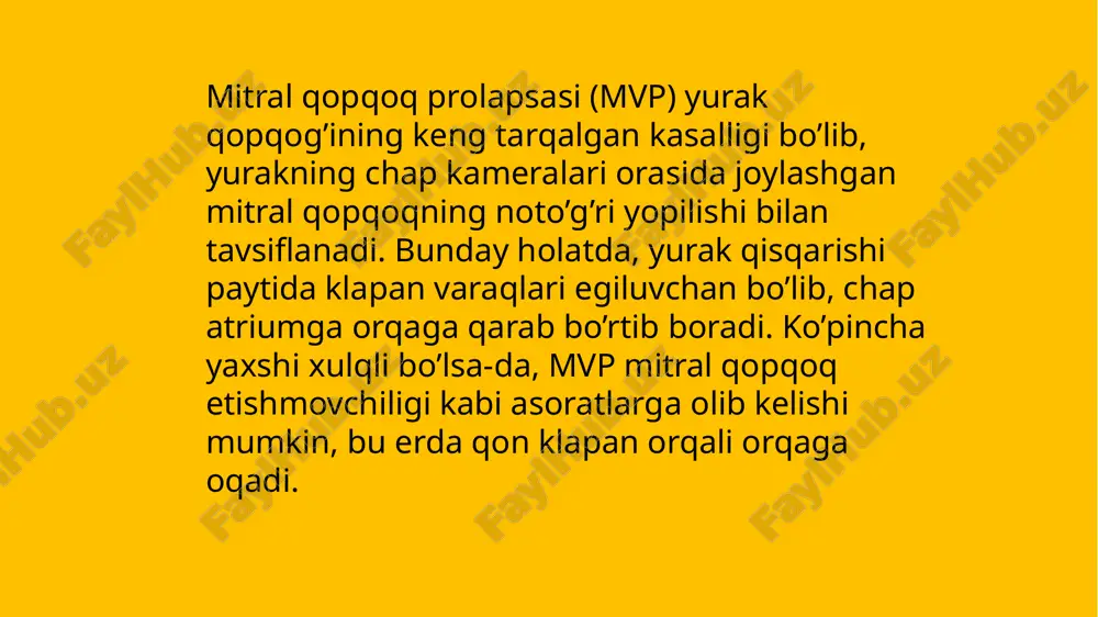 olatlarda yoki og'ir regurgitatsiya yoki infektsiya kabi asoratlar mavjud bo'lganda qo'llaniladi. valfni ta'mirlash yoki almashtirish insonning ahvoliga qarab amalga oshirilishi mumkin. image1.jpeg image2.png image3.png image4.jpeg image5.jpeg /docprops/thumbnail.jpeg