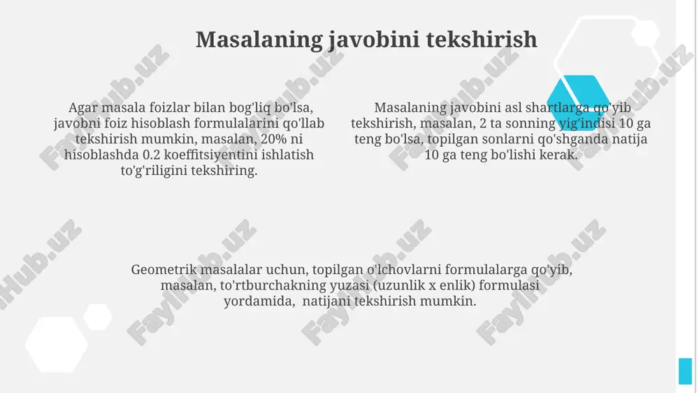 matnli masalalar turlari va matnli masalalar yechish jarayonini modellashtirish - Page 4
