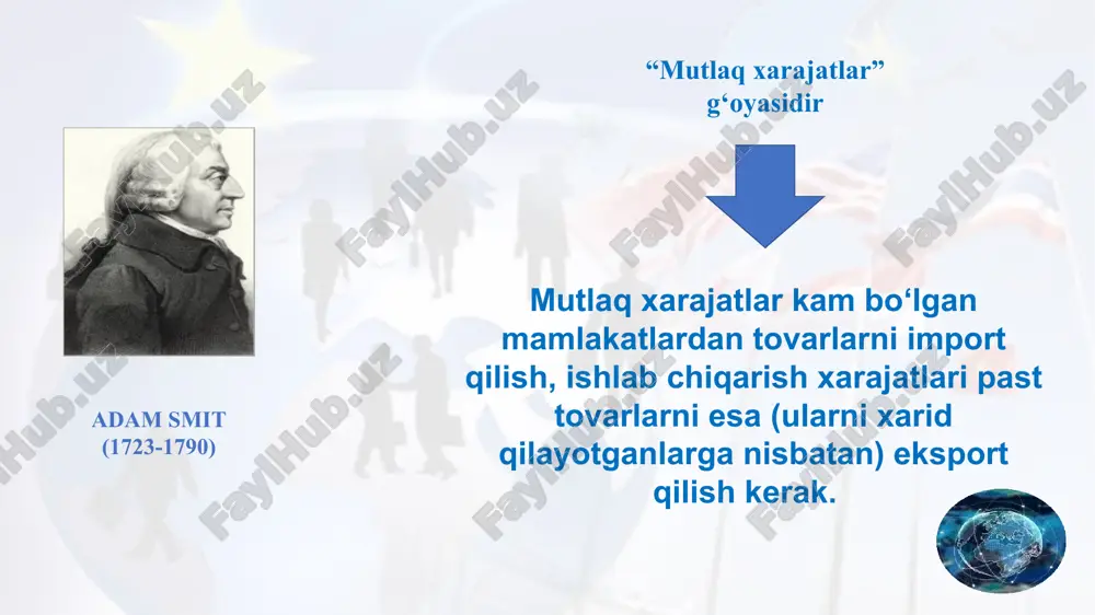 hlarining buzilishi ertami, kechmi uning avvalgi yoki ancha yuqori darajada qayta tiklanishi bilan tugallanadi. “qiyosli ustunlik nazariyasi” metodologiyasi tanqidining ikkinchi asosiy yo‘nalishi iqtisodiyotning ijtimoiy o‘lchamiga qaratilgan. xalqaro mehnat taqsimotining neoklassik konsepsiyasi tarafdorlarli ham, “mahsulotning hayotiy sikl” nazariyachilari ham xo‘jalik yuritishning ijtimoiy masalalarini nazardan chetda qoladirishgan. ijtimoiy masalalar esa, tanqidiy yo‘nalish vakillarining ta’kidlashicha, “sof iqtisodiy” faoliyatga o‘ziga xos tarzda ta’sir ko‘rsatadi. valyutaning elastiklik kursi miqdorining uch omili ichki va tashqi narxlar darajasi savdo oqimi bilan bog‘liq omillar kapital oqib o‘tishi boshqa sharoitlar teng bo‘lganda ichki baholarning o‘sishi valyuta kursining pasayishiga olib keladi. eksport bozorining kamayishi yoki yo‘qotilishi valyuta arzonla-shuvini keltirib chiqaradi. mamlakat ichida foiz stavka-larining oshishi kapitalni jalb etadi va bu milliy valyutaning qim-matlashuvini keltirib chiqaradi. valyuta kursini o‘rnatishda uning to‘lov qobiliyati bilan birga quyidagi nazariyalar ham qo‘llaniladi. boshqariladigan valyuta nazariyasi yetakchi valyutalar nazariyasi qat‘iy belgilangan paritet va kurslar nazariyasi suzib yuruvchi valyuta kurslari nazariyasi valyuta kursi normativligi nazariyasi 1 2 …