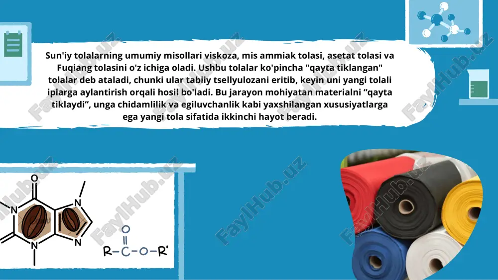 tabiiy va suniy tolalar - Page 4