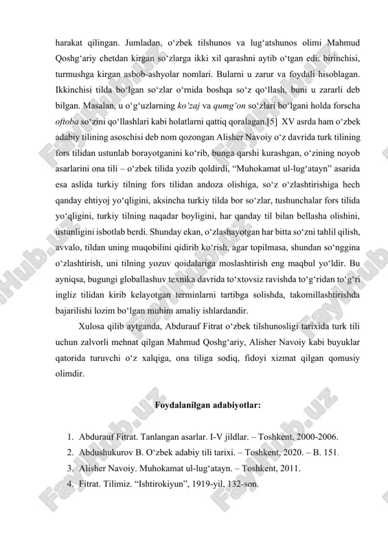 “sira son”ning “tartib son”, “ulush son”ning “taqsim son”, “o‘rtoqliq son”ning “jamlovchi son” kabi muqobillari yurg‘unlashganki, ularning o‘zaklari arabcha o‘zlashma ekanligi ko‘rinib turibdi.[6] ma’lumki, har qanday tilda, albatta, o‘zlashmalar mavjud bo‘lgan. hech qaysi til alohida o‘zi mustaqil rivojlana olmaydi. turkiy tilning o‘tmish tarixida ham har xil tillardan tilimizga doimiy ravishda o‘zlashmalar kirib turgan. xususan, o‘zbek tilining ilk davri - qadimiy turkiy tilda (xi – x asrlar), toshbitiklar matnida xitoycha, so‘g‘dcha, sanskritcha; eski turkiy til (xi – xiv asrlar) va eski o‘zbek adabiy tili (xv – xix) davrida arabcha, fors-tojikcha, mo‘g‘ulcha o‘zlashmalar mavjud bo‘lgan. o‘z davrida bu kabi o‘zlashmalarni me’yorida tutib turishga harakat qilingan. jumladan, o‘zbek tilshunos va lug‘atshunos olimi mahmud qoshg‘ariy chetdan kirgan so‘zlarga ikki xil qarashni aytib o‘tgan edi: birinchisi, turmushga kirgan asbob-ashyolar nomlari. bularni u zarur va foydali hisoblagan. ikkinchisi tilda bo‘lgan so‘zlar o‘rnida boshqa so‘z qo‘llash, buni u zararli deb bilgan. masalan, u o‘g‘uzlarning ko‘zaj va qumg‘on so‘zlari …