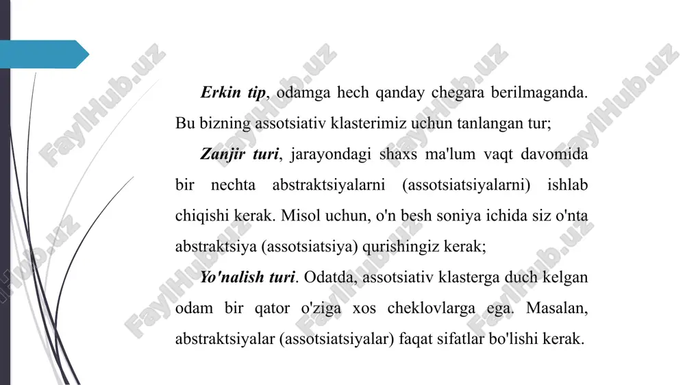 'zan esa butunlay ma'nosiz qiladi. freym modeli juda universaldir, chunki freymda harakatlar nomlari bo'lgan slotlar bo'lishi mumkin, freymlar deklarativ va protsessual bilimlarni ifodalash uchun mos keladi. freym oddiy, agar u boshqa freymlarni o'z ichiga olmasa. murakkab (kompozit) freym ikki yoki undan ortiq freymlarni o'z ichiga oladi va mohiyatan freymlar tarmog'ini ifodalaydi. freym bizga dunyo haqidagi bilimlarning xilma-xilligini ko'rsatishga imkon beradi: freymlar ob'ektlar va tushunchalarni belgilash uchun foydalaniladigan tuzilmalar (qarz, garov, veksel); freymlar - rollar (menejer, kassir, mijoz); stsenariylar (bankrotlik, aktsiyadorlar yig'ilishi, nom kunini nishonlash); vaziyatlar (signal, avariya, qurilmaning ishlash rejimi) va boshqalar. bilimlarni tasvirlashning freym modeli predmet sohasi bilimlari strukturasi ob'ektlarni tavsiflovchi o'zaro bog'langan freymlar to'plami shaklida rasmiylashtiriladigan va ushbu ob'ektlarning xususiyatlari va ular bilan bog'liq bo'lgan faktlar strukturada tasvirlangan modeldir. semantik tarmoq freymlar nazariyasining eng muhim xususiyati semantik tarmoqlar nazariyasidan olingan - xususiyatlarning merosxo'rligi deb ataladigan narsadir. freymlarda meros ako havolalari (a-kind-of= bu) orqali amalga oshiriladi, bu freymlarni ierarxiyada …