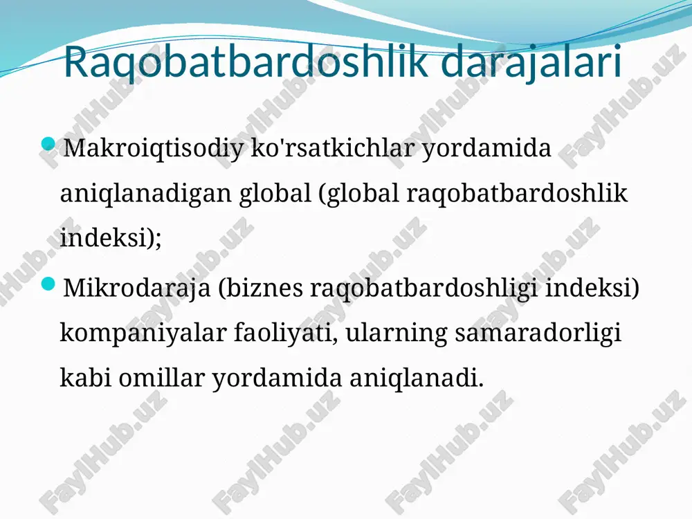 globallashuv sharoitida mamlakat milliy raqobatbardoshligini oshirish omillari - Page 4