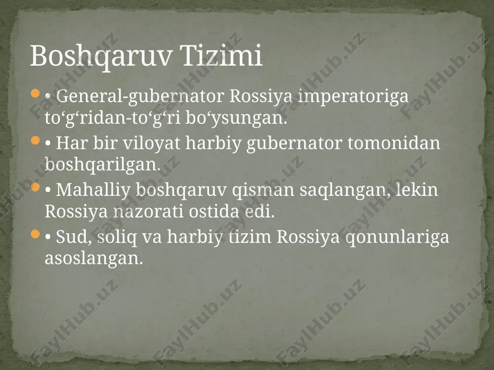 rossiya imperiyasining markaziy osiyodagi mustamlaka boshqaruvi (1867-1917) - Page 4