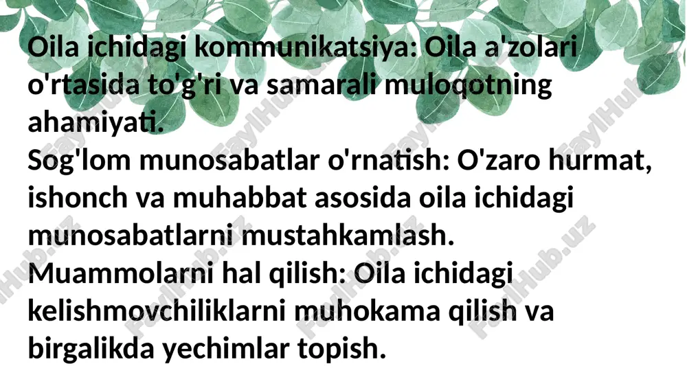 oila va uning asosiy funktsiyalarini shakllantirish - Page 4