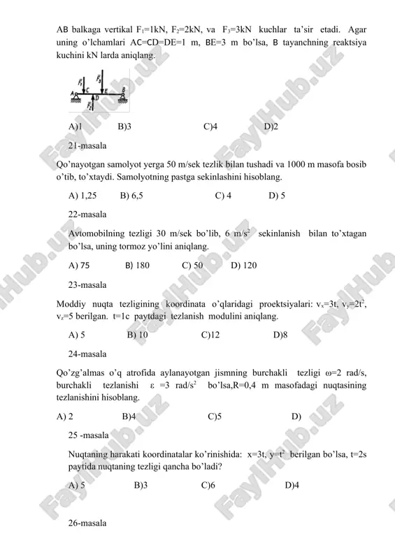 nazariy mexanika masalalari - Page 4