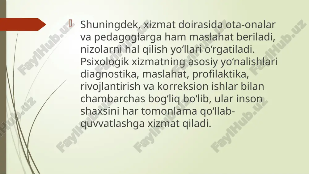 psixologik xizmatning asosiy vazifalari va yo‘nalishlari - Page 4