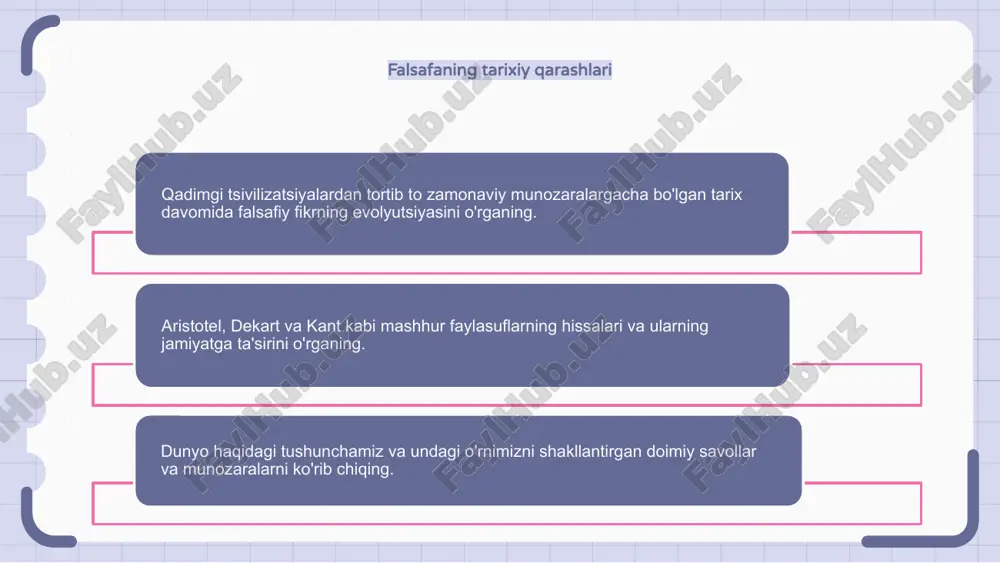, siyosat, axloq va metafizikaning rivojlanishini shakllantirib, ratsionallik, individualizm va empirik kuzatishga e'tibor qaratadi. falsafiy matnlarning tanqidiy tahlili falsafaga e’tibor qaratilayotganda buyuk mutafakkirlar tomonidan taqdim etilgan chuqur tushuncha va g‘oyalarni tushunish uchun falsafiy matnlarni tanqidiy tahlil qilish bilan shug‘ullanish juda muhimdir. ushbu matnlarni tanqidiy ob'ektiv orqali o'rganish bizga yozuvlar ichiga kiritilgan dalillar, ma'nolar va ta'sirlarni ajratib ko'rsatish imkonini beradi, bu esa mavzuni chuqurroq tushunish va tushunishga olib keladi. falsafiy matnlarni tanqidiy ko‘z bilan o‘rganish orqali biz aqliy o‘sish va falsafiy tushunchamizni kuchaytirib, darhol ko‘zga tashlanmaydigan donolik va idrokning yashirin qatlamlarini ochib bera olamiz. ommaviy madaniyatda falsafa ommaviy madaniyat falsafasi chuqur tushunchalarni filmlar, teleko'rsatuvlar va musiqa kabi mavjud vositalar orqali o'rganadi va murakkab g'oyalarni kengroq auditoriyaga moslashtiradi. ommaviy madaniyatda falsafaga e'tibor qaratish orqali biz ijtimoiy qadriyatlar va me'yorlarni tahlil qilishimiz, mavjud e'tiqodlarga qarshi chiqishimiz va inson tajribasi haqida mazmunli suhbatlar boshlashimiz mumkin. falsafa va ommabop madaniyatning kesishishini o'rganish orqali biz atrofimizdagi …