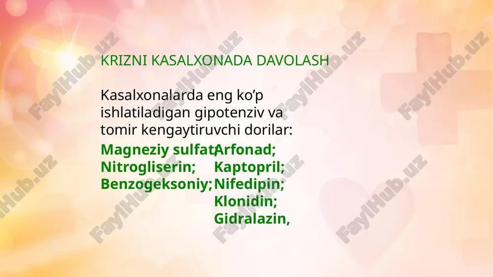 gipertonik kriz va unda ishlatiladigan dorimoddalar - Page 4