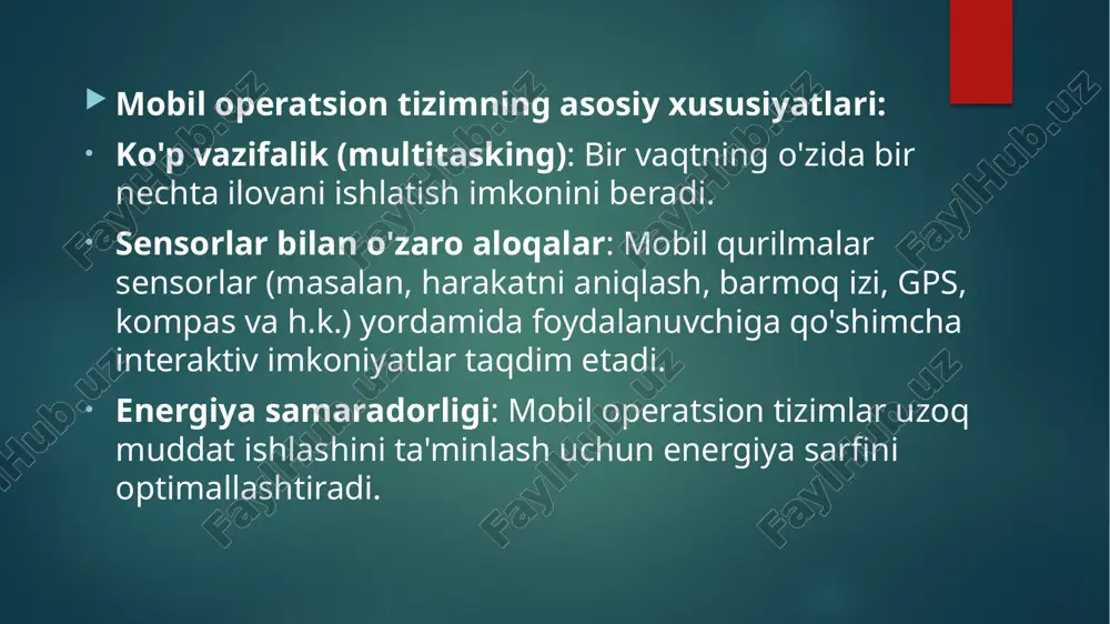 mobil operatsion tizimlar bo'yicha doimiy kurs - Page 4