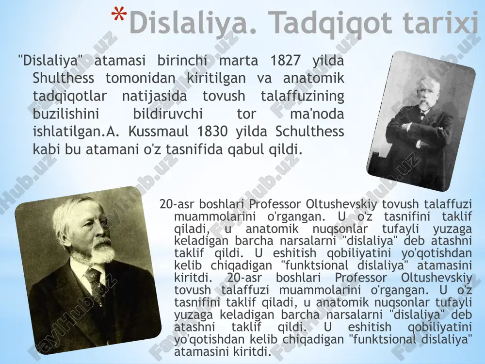 elib chiqqan nuqsonlarni o'z ichiga oladi. buzilishlarning ikkita asosiy turi mavjud.birinchi holda, artikulyar asos to'liq shakllanmaydi va kamaymaydi. fonemalarni tanlashda kerakli tovush (bolada yo'q) o'rniga artikulyar xususiyatlar majmui bo'yicha unga yaqin bo'lgan tovush tanlanadi. bir tovushni boshqa tovush bilan almashtirish yoki almashtirish hodisasi qayd etilgan. oddiyroq artikulyatsiya tovushi o'rinbosar vazifasini bajaradi. artikulyatsiya-fonemik dislaliya buzilishning ikkinchi variantida artikulyar asos to'liq shakllanadi. ovozlarni ishlab chiqarish uchun zarur bo'lgan barcha artikulyar pozitsiyalar o'zlashtirildi, ammo tovushlarni tanlashda noto'g'ri qaror qabul qilinadi, buning natijasida so'zning tovush ko'rinishi beqaror bo'ladi (bola so'zlarni to'g'ri va noto'g'ri talaffuz qilishi mumkin). bu tovushlarning yetarli darajada farqlanmaganligi sababli chalkashliklarga olib keladi va ularning asossiz ishlatilishiga olib keladi. artikulyatsiya-fonemik dislaliya dislaliyaning ushbu shaklidagi nuqsonli talaffuz motor buzilishlarining o'zi emas, balki fonemalarni ularning artikulyar xususiyatlariga ko'ra tanlash operatsiyalarining buzilishi bilan bog'liq. bola murakkab nutq bo'lmagan tovushlarni taqlid qilish vazifalari bilan shug'ullanadi, bu ularni amalga oshirish uchun nutq organlarining muayyan tuzilmalarini talab qiladi; …