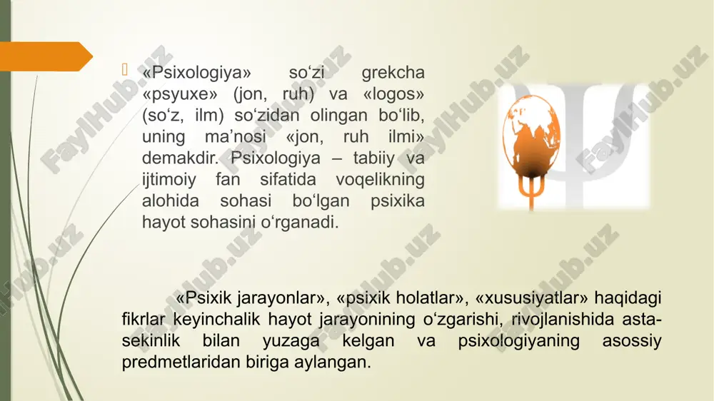 3) ontogenetik, bu psixika va ongni rivojlantirishning yosh davrlarini o'rganish, shaxsning shakllanishi, ta'lim, tarbiya va mehnatning ijtimoiy jihatdan belgilangan shakllari qiyoslanadi. biografik metod - tadqiqot usuli, diagnostika va insonning hayot yo'lini loyihalash. biografik usullar xx asrning birinchi choragida ishlab chiqila boshlandi (n. a. rybnikov, s. buhler). zamonaviy biografik usullar shaxsni tarix kontekstida va uning shaxsiyatining rivojlanish istiqbollarini o'rganishga asoslangan. biografik usullardan foydalanish ma'lumot olishni o'z ichiga oladi, uning manbasi avtobiografik texnikalar (so'rovnomalar, intervyu, avtobiografiya), guvohlarning qaydlari, kundaliklar, mazmunini tahlil qilish va boshqalar. gruppi metodov psixologii b. g. ananev (1907 — 1972) psixologiya metodlarining bir nechta tasniflari ma'lum, chunki metod va texnikalar har xil talqin qilinganligi sababli turli xil tasniflar paydo bo’lgan. rus psixologiyasining vakili b.g. ananyev (1907-1972) tomonidan ishlab chiqilgan juda qisqa, ammo to'liq rivojlantirilgan va ko'p qirrali tasniflardan biri keltiriladi. metodlarning birinchi guruhi qiyosiy longetyud kompleks emperik metodlar kuzatish; eksperiment test, so’rovnoma biografiya natijalari qayta ishlangan metodlar guruhi qayta …
