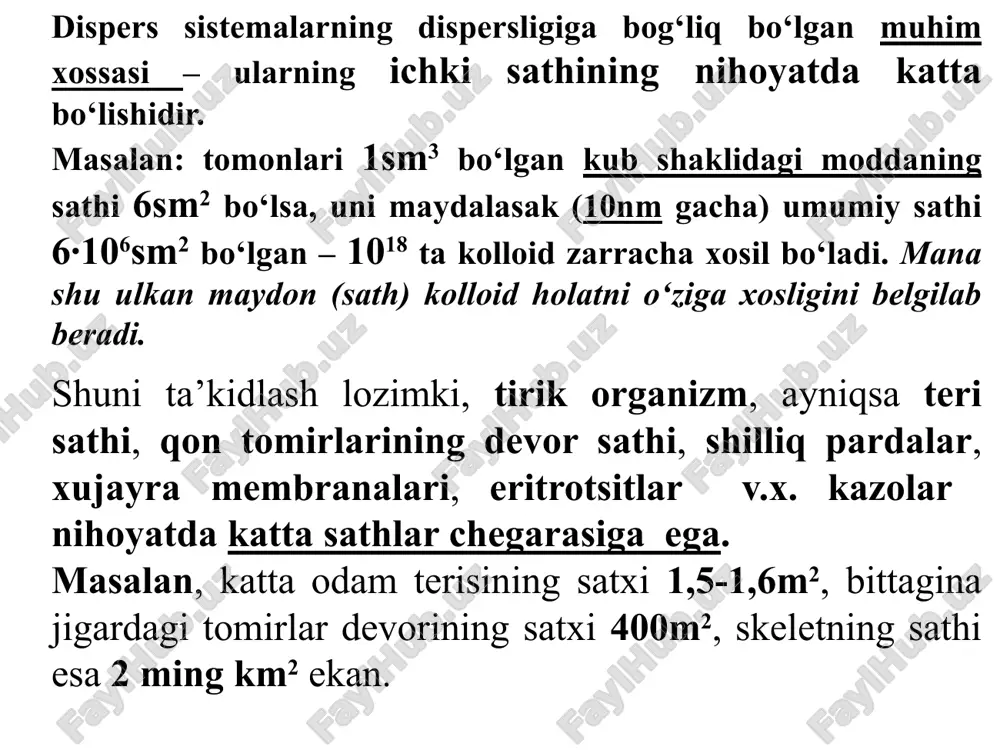 li o‘tganda taqsimlanishi hisobiga amalga oshadigan ajralishga asoslangan, moddalar va ular aralashmalarining analiz va tadqiq etishning fizik-kimyoviy usulidir. xromatografik jarayonlar asosida ko‘p marta takrorlanadigan sorbsiya va desorbsiya jarayonlari yotadi, bunda komponentlar qo‘zg‘almas va harakatchan fazalar o‘rtasida taqsimlanish koeffisiyentlarining farqi hisobiga ularning ajralishi yuz beradi. ajralish jarayonlarini turli, jumladan, elektr, gravitatsiya va boshqa maydonlar ta’sirida amalga oshirish mumkin. bu esa ajralish jarayonining borish sharoitini o‘zgartiradi hamda xromatografiyaning imkoniyat variantlari sonini oshiradi. shunday qilib xromatografiya tushunchasining eng oddiy ta’rifi: xromatografiya – molekulalarning differensial migrasiyasi hisobiga amalga oshadigan, ya’ni molekulalarning turlicha tezlikda harakatlanishi hisobiga boradigan ajralish jarayonidir. m.s.svetning xromatografik usuli turli tabiatli moddalar aralashmalarning ajralishi va analizini ta’minlovchi universal usuldir. xromatografiya ajratish usullari o‘rtasida molekulalararo o‘zaro ta’sirlarning qo‘llanilishi hisobiga yuqori samarali ajratish imkoniyatlarini namoyon qiladigan usuldir. bu usul yordamida bajariladigan vazifalarning turli tumanligi xromatografiyaning ko‘plab variantlarini yaratilishiga olib keldi. shuning uchun ham xromatografiya variantlarining tasniflarini bilish maqsadga muvofiqdir. foydalanilgan adabiyotlar ro‘yxati 1. k.s. …